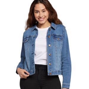 Seven7 Women's Kramer Highline Denim Jacket - Modern Twist on Classic Style Size